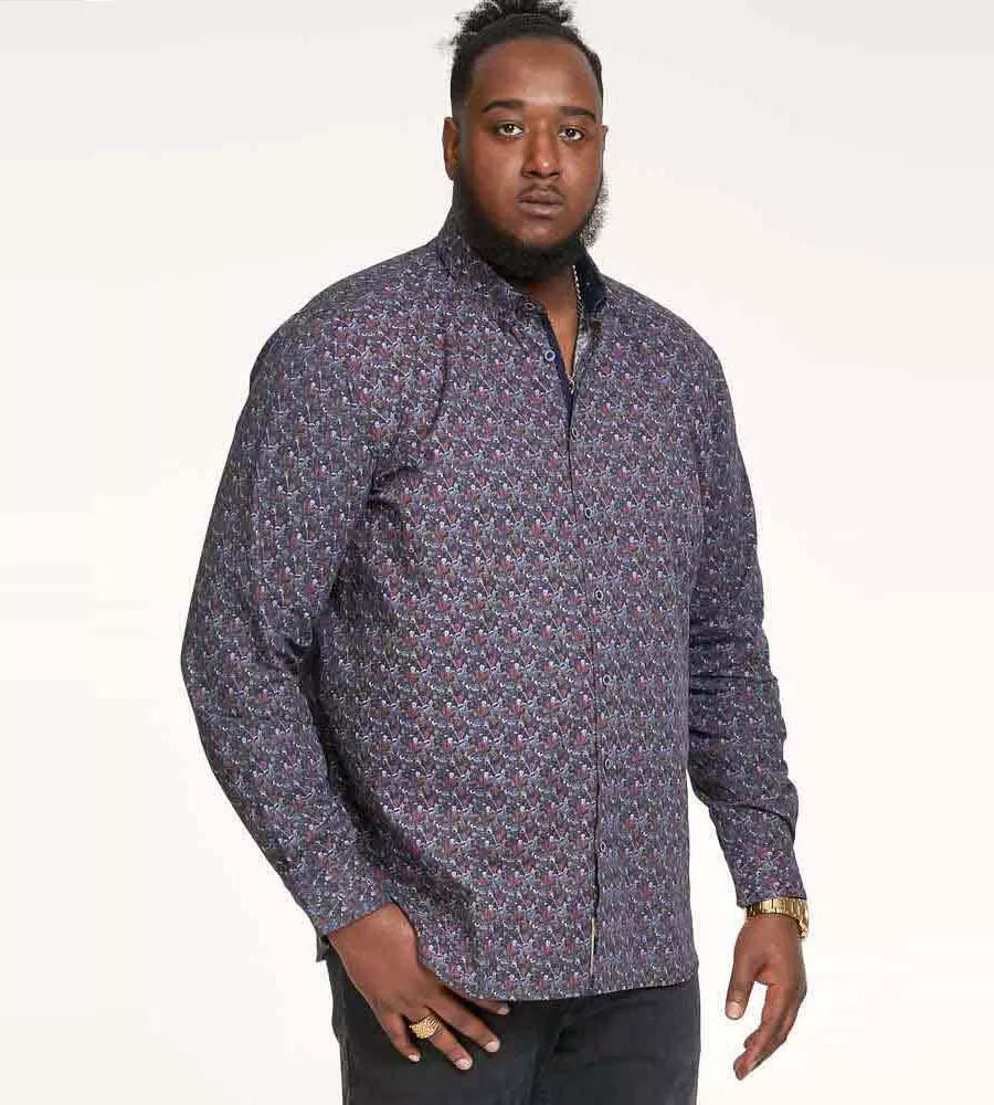 Floral long sleeve button up mens best sale