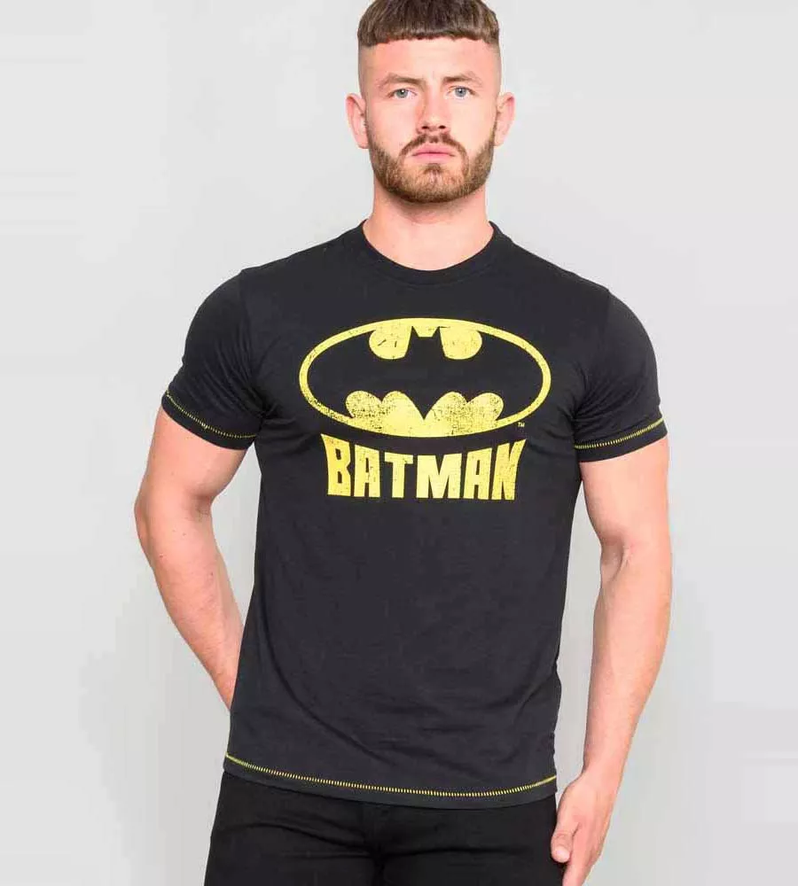 Duke Direct D555 Mens Batman Printed T Shirt Official Licensed Product