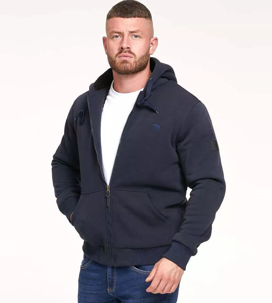 Sherpa zip up hoodie mens on sale