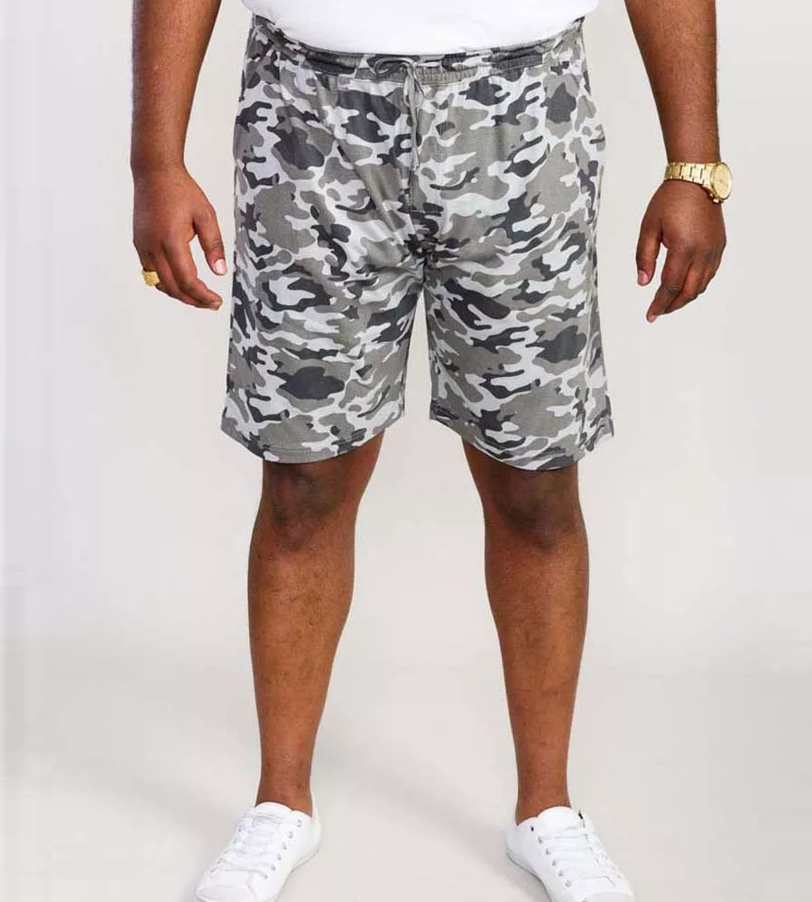 Mens camo hot sale shorts elastic waist