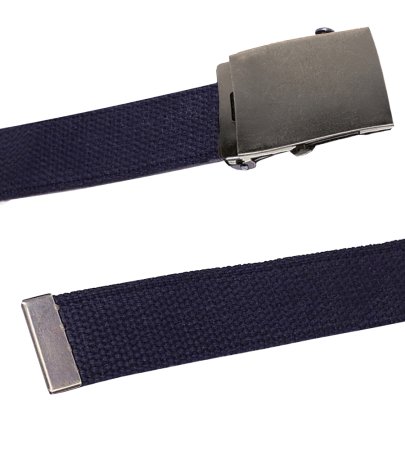 D555 Big Mens Navy Webbing Belt (EDWARD NAVY)